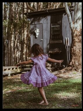 Spell & The Little Gypsies Oracle Lilac Dress Size 4Y